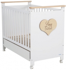 Дитяче ліжко Micuna Big Sweet Love White/natural (140x70) МДФ / бук